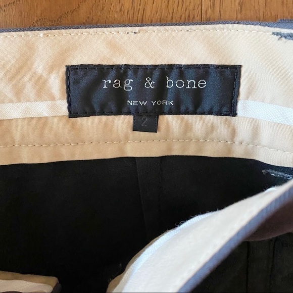 Rag & Bone Trouser Pants Women’s Size 2 Dark Gray Grey Wool Slim Leg Ankle - Picture 4 of 16